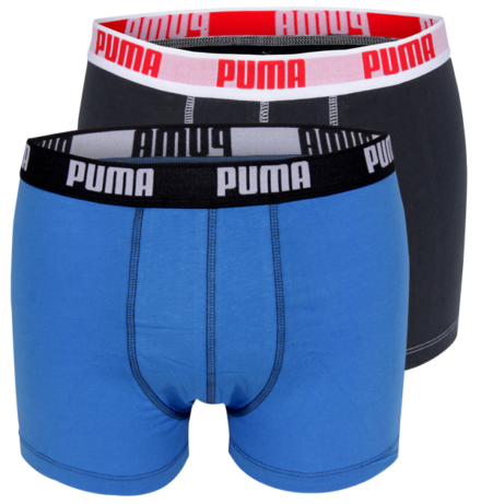 PUMA boxers Blauw / Antraciet (2 pack)