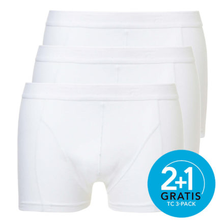 Ten Cate boxers Shorty 3-pack (wit)
