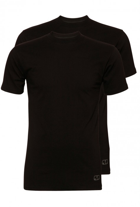 Heren T-shirt 2-pack – zwart