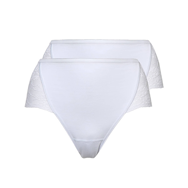 traagheid blok kanker Hightai Lace Slipjes 2-pack (wit) | Dames slipjes | Ondergoed