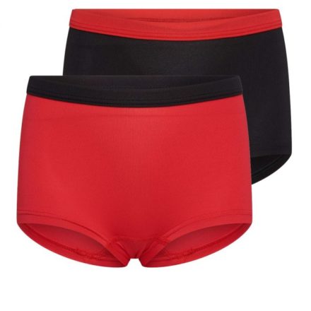 Mix&Match Meisjes boxershorts Rood/Zwart (2-pack)