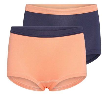 Mix&Match Meisjes boxershorts Zalm/D.Blauw (2-pack)