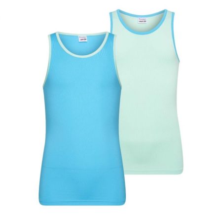 Mix&Match Meisjes hemd Mint/Turqouise (2-pack)