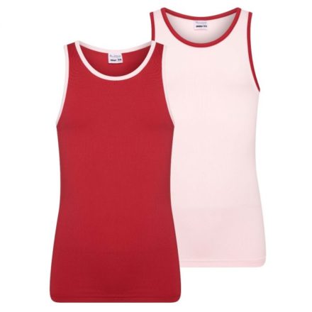 Mix&Match Meisjes hemd L.Roze/D.Rood (2-pack)