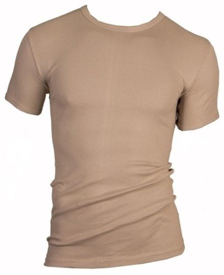 Heren T-shirt K.M. met O-hals M3000 Beige