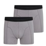 Heren boxershort Cotton Stretch Hugo Grijs (2-pack)